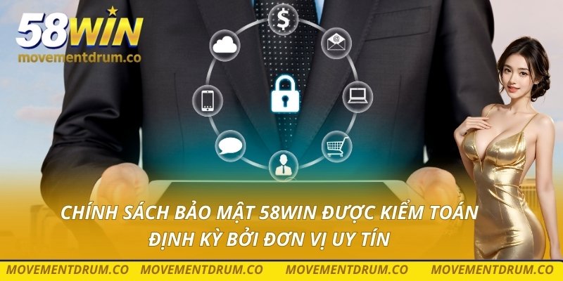 Chính sách bảo mật 58win được kiểm toán định kỳ bởi đơn vị uy tín
